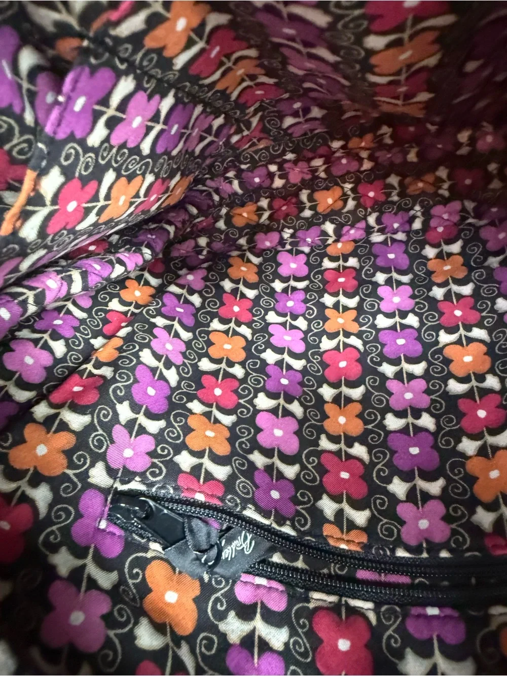 Vera Bradley The Frannie Quilted Crossbody In Retired Pattern Suzani